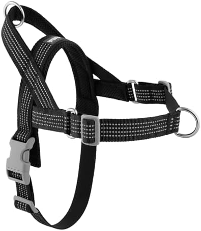 No Pull Dog Harness with Handle, Adjustable Soft Mesh Padded Vest by Fortheloveofpets