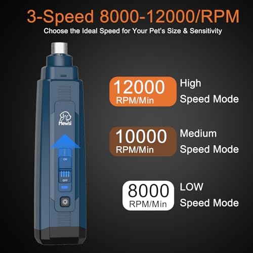 Quiet Dog Nail Grinder, Electric Dog Nail Trimmer - Image 3