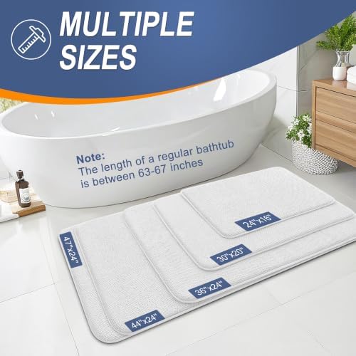 OLANLY Thick Memory Foam Bathroom Rugs 36x24, Absorbent Bath Mat - Image 5
