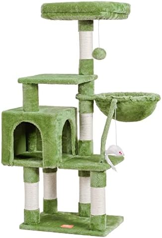 Heybly Cat Tree with Toy, 43.3 inch Cat Tower - Image 5