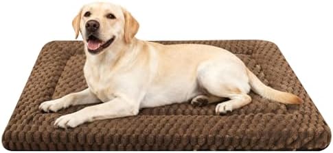 Dog Bed Mat, Reversible & Ultra Soft Kennel Pad-Machine Washable Pet Bed by SUNSHE