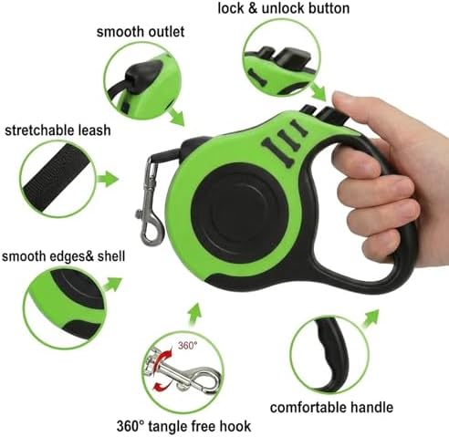 PETIMP Retractable Dog Leash Lightweight 16FT Leash Set - Image 3