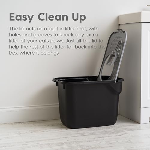 IRIS USA Large Top Entry Cat Litter Box, Hooded Privacy - Image 3
