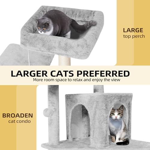 54inch Large Cat Tree Tower Condo - Image 3