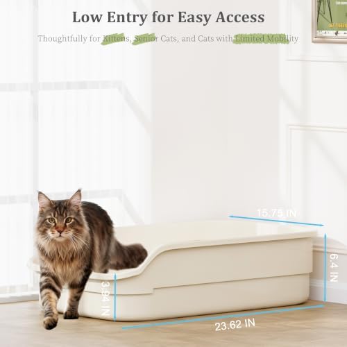 Vealind Extra Large Cat Litter Box - Image 2