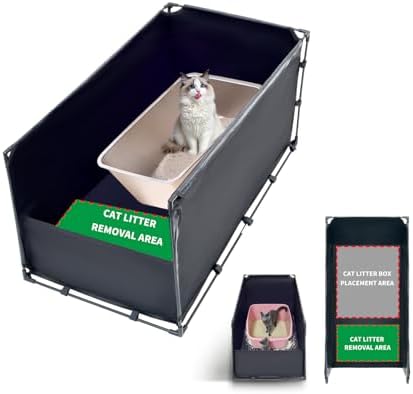 Large Cat Litter Box Enclosure–36.22"x18.50"x16.93"Big Covered Litterbox by OCMML