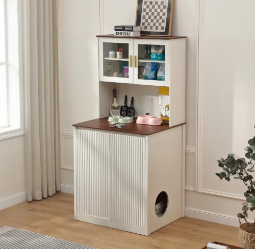 Forest Gravity Extra Large Tall Litter Box Cabinet by ForestGravity