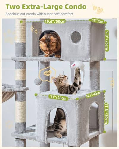 Taoqimiao 76in Cat Tree, Tall Sturdy Cat Tower - Image 5