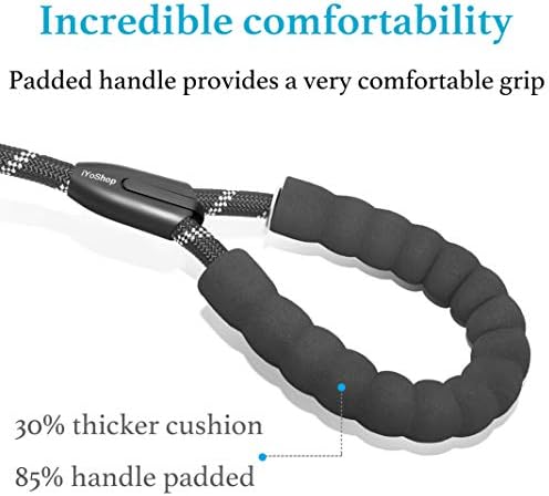 iYoShop Double Dog Leash, 360° Swivel, No Tangle, 8-35 lbs - Image 4