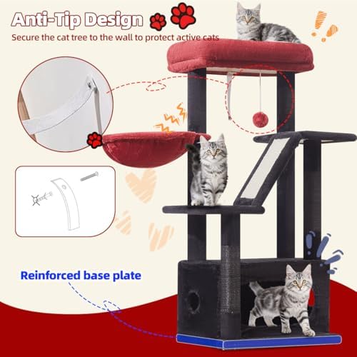 Taoqimiao Gothic Cat Tree, 38.5In Cat Tower - Image 6