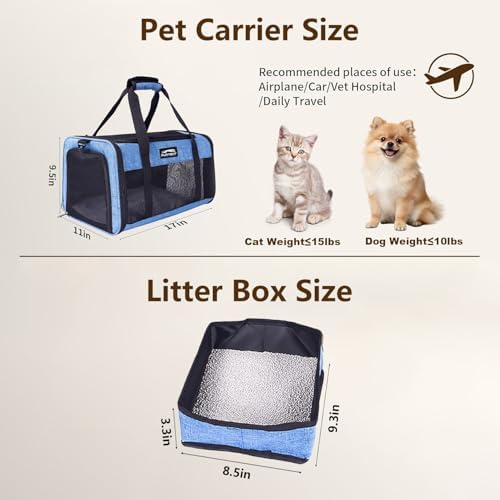 Pet Carrier Airline Approved, Soft Sided Cat Carrier - Image 6