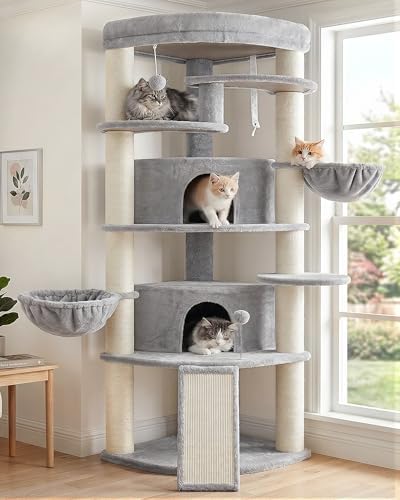 Gitelsnour Corner Cat Tree, All Sisal Multi-Cat Scratching Posts GCT035W by Gitelnour