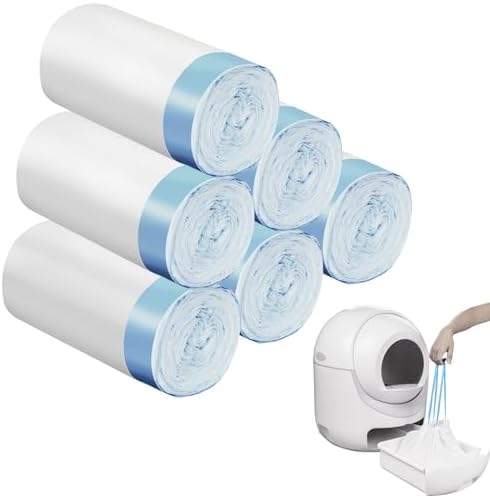 120 Count Extra Large Cat Litter Box Liners, Cat Litter Waste Receptacles Bags by BCHARYA