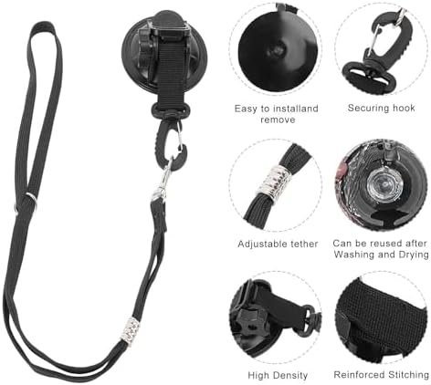 Dog Bathing Tether with Suction Cup, Adjustable Fixed Safety Rope - Image 3