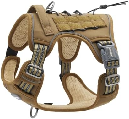 AUROTH Dog Harness for Small Medium Dogs, Tactical No Pull Dog Vest by AurothPets
