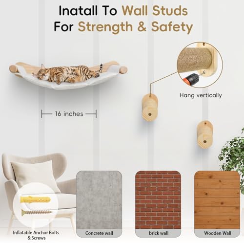 Cat Wall Hammock & Steps Set - Image 5