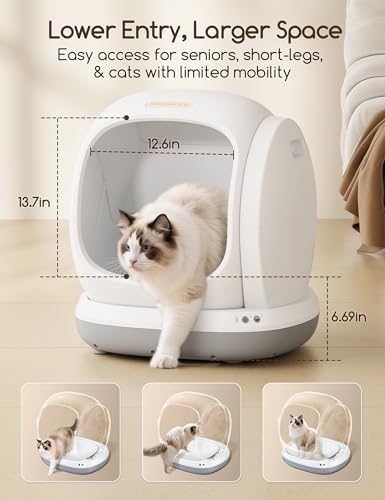 Meowant 75L Extra Large Automatic Litter Box Self Cleaning - Image 3