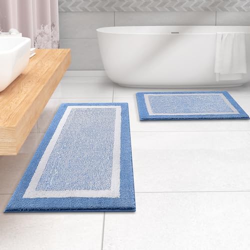 OLANLY Bathroom Runner Rugs 59x20, Extra Long Bath Mats - Image 7