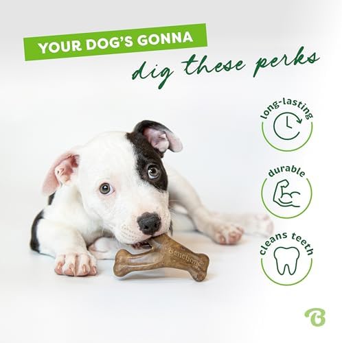 Benebone Wishbone Dog Chew Toy for Aggressive Chewers, Real Bacon - Image 3
