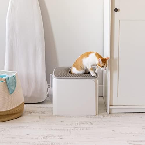IRIS USA Large Top Entry Cat Litter Box, Hooded Privacy - Image 5