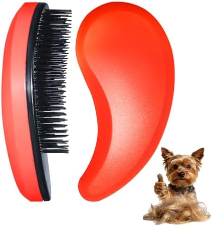 Small Dog Brush, Skin-friendly Soft Bristles by MAEELOU