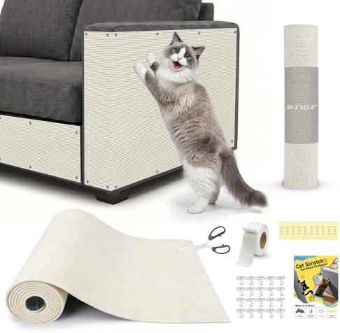 Cat Scratch Furniture Protector: 39.3"x15.8" High Self-Adhesive by Finvizo