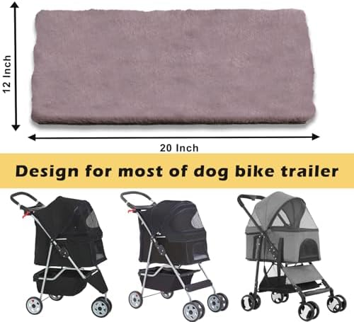 Pet Stroller Pad for Small Medium Dogs, Ultra Soft Cat Dog Stroller Mattress - Image 2