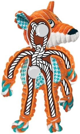 KONG Floppy Knots Rope and Plush Dog Toy, Medium/Large - Image 4
