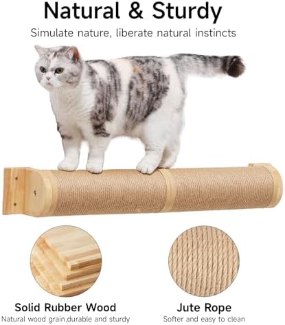 FUKUMARU Cat Scratching Post, 35 x 4.5 Inch - Image 2