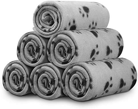 Comsmart Dog Blankets, 6 Pack Fleece Pet Blankets, 24x28 Inches by Comsmart