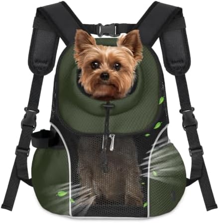 WOYYHO Pet Dog Carrier Backpack, Ventilated Mesh Small Dog Front Backpack by WOYYHO