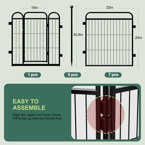 Gardner Pet Dog Playpens, Foldable Pet Play Yard Gate - Image 2