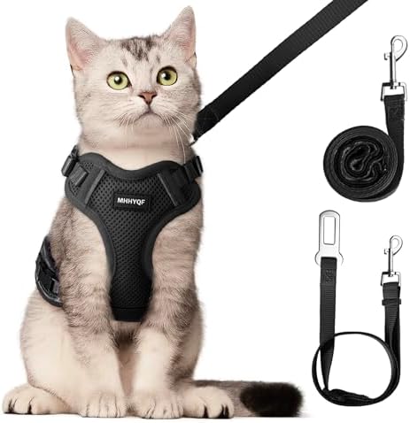 Cat Harness and Leash Set, Adjustable Cat Vest Harnesses by Unknown
