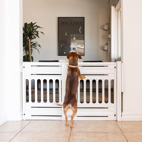 IRIS USA Pet Gate, Adjustable Width - Image 3