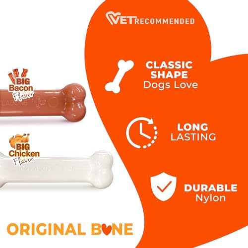 Nylabone Power Chew Original Bone Dog Chew Toys - Image 4