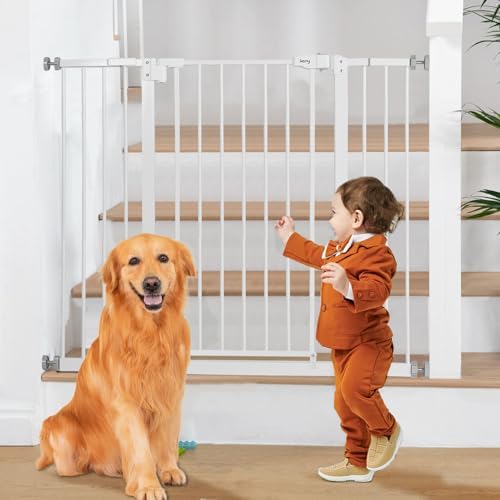 keny 36" Extra Tall Baby Gate for Stairs, 29-42.5" Wide Auto Close Dog Gate by keny