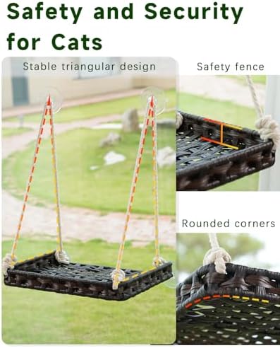 SETVSON Cat Window Perch, Cat Window Hammock Bed - Image 4