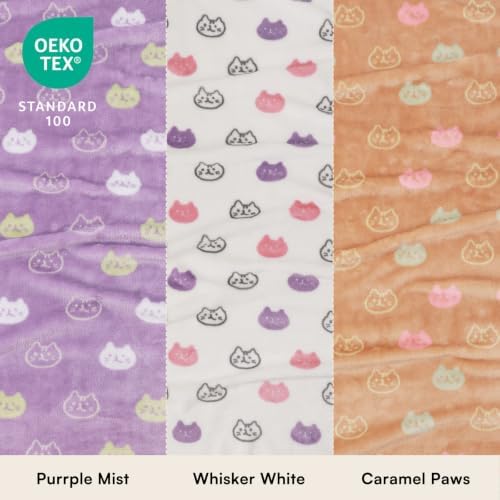 Luciphia 1 Pack 3 Blankets Super Soft Fluffy Premium Cute Cat Pattern Pet - Image 2