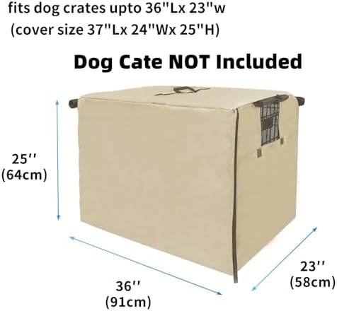 Dog Crate Cover 36 Inch Waterproof 600D Oxford - Image 2