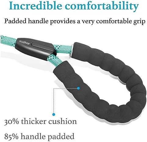 iYoShop Double Dog Leash, 360° Swivel, No Tangle, 25-150 lbs - Image 4