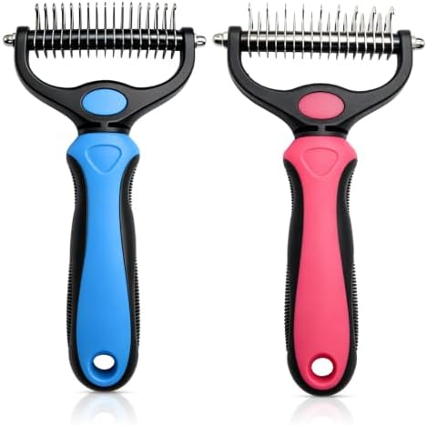 2027New Pet Pro Tool Grooming for Dogs & Cats, Undercoat Rake Dematting Comb by Unknown