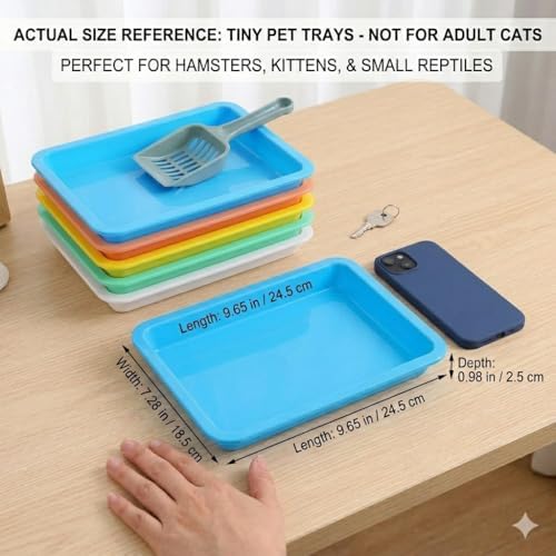 6 Pcs Kitten Litter Boxes, Low Entry Litter Box - Image 2