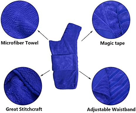 Dog Bathrobe Towel Geyecete Dog Drying Coat-Dry Fast Bag-Pineapple Grid Fast - Image 2