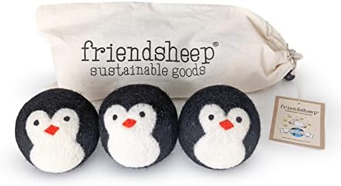 Friendsheep Wool Dryer Balls, Organic Reusable Fabric Softener Alternative by Friendsheep