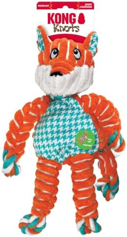 KONG Floppy Knots Rope and Plush Dog Toy, Medium/Large - Image 3