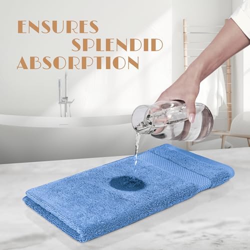 Wealuxe Light Blue Hand Towels 16x27 - Image 5