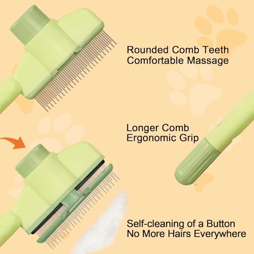 Cat Deshedding Comb, Portable Shedding & Grooming Supplies - Image 4