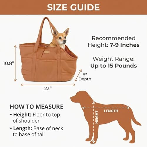 Plush Dog Purse Carrier for Small Dogs, Soft Tote - Image 5