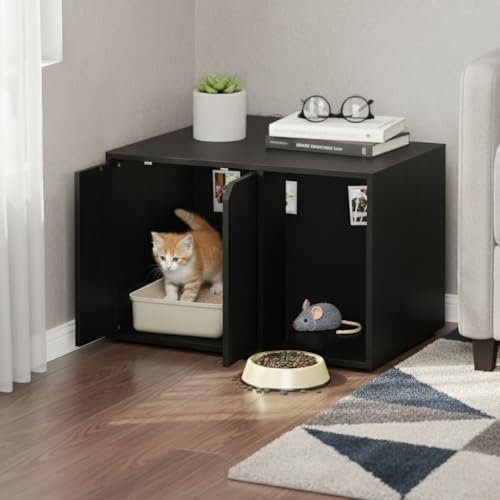 Furinno PELI 24" Wide Cat Litter Box Enclosure - Image 2