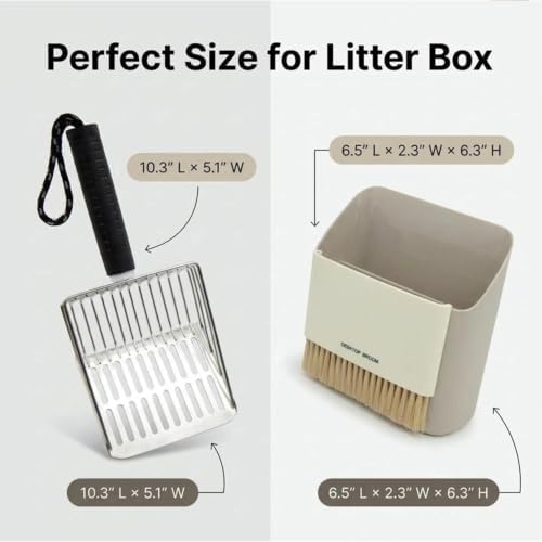 5 Pack Stainless Steel Cat Litter Scoop - Image 2